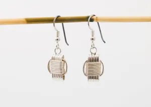 Lightweight, Sterling Silver dangle earrings, small
