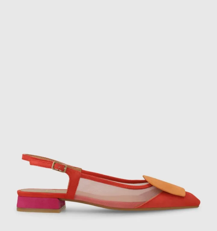 Lodi - BRO5264 Red Multi Sling Back