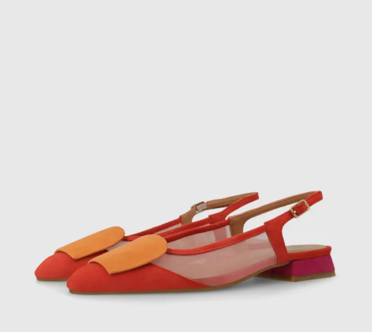 Lodi - BRO5264 Red Multi Sling Back