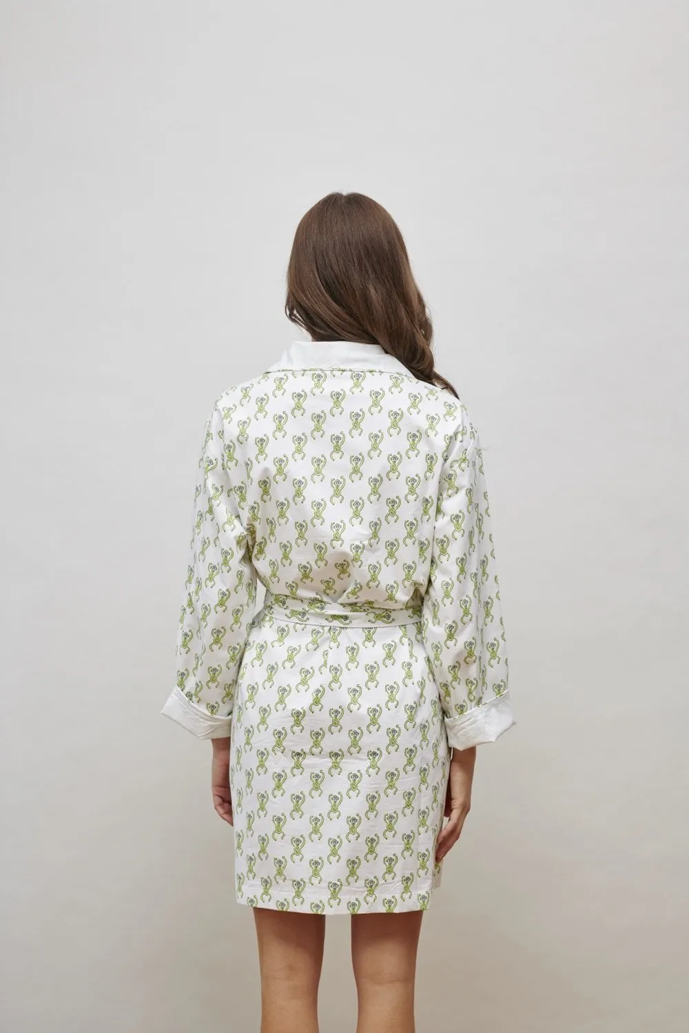 Lorient Block Print Lightweight Robe