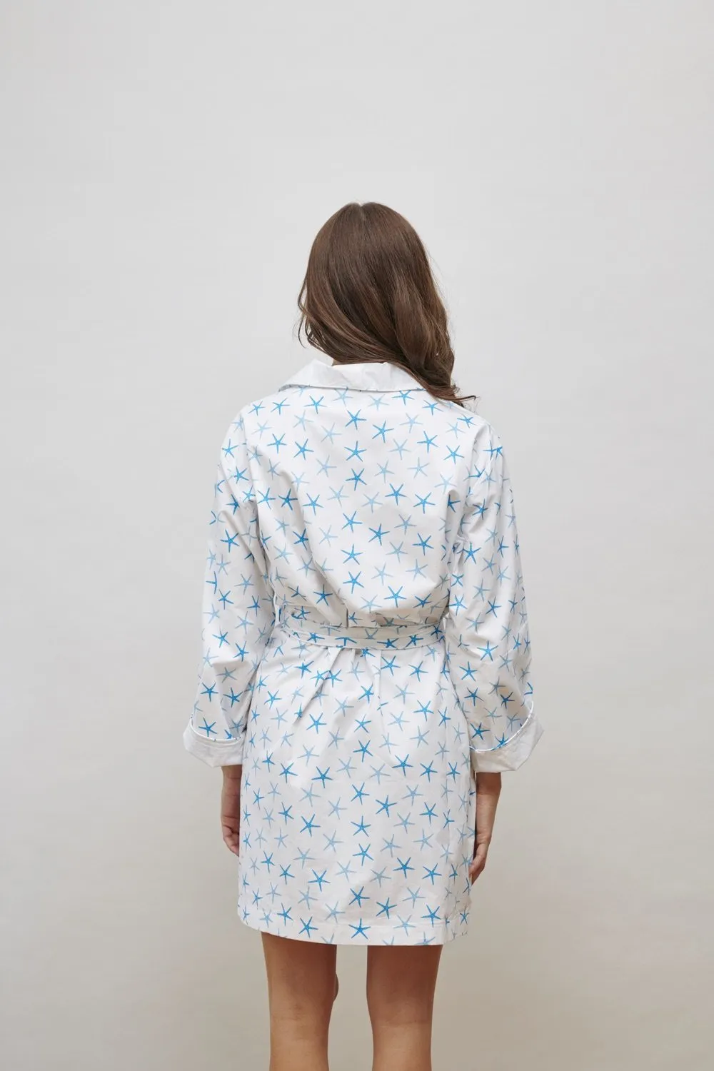 Lorient Block Print Lightweight Robe