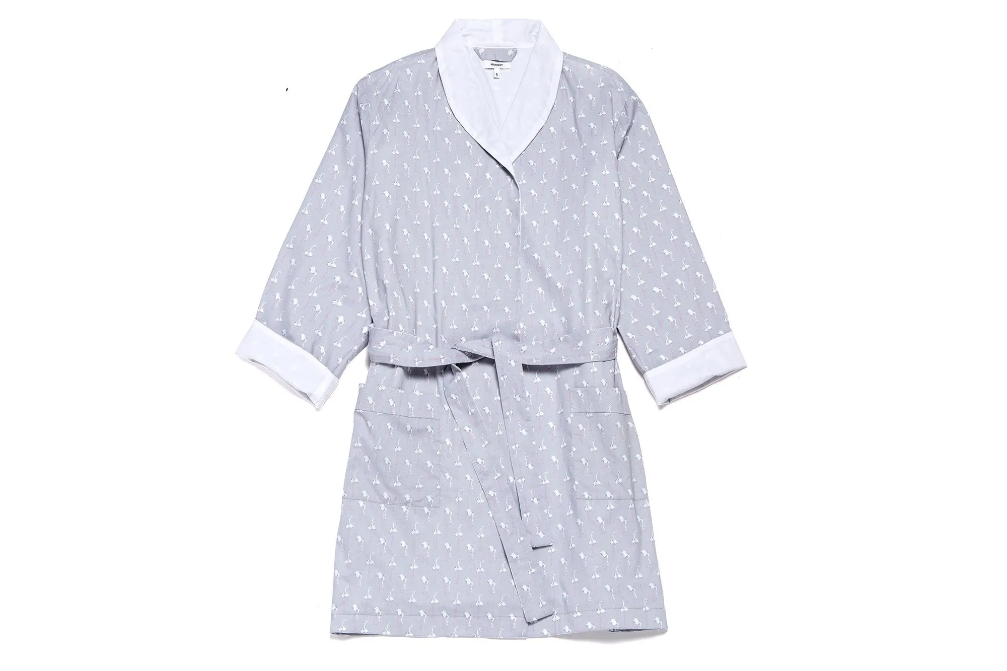 Lorient Block Print Lightweight Robe