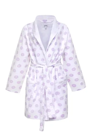 Lorient Block Print Lightweight Robe