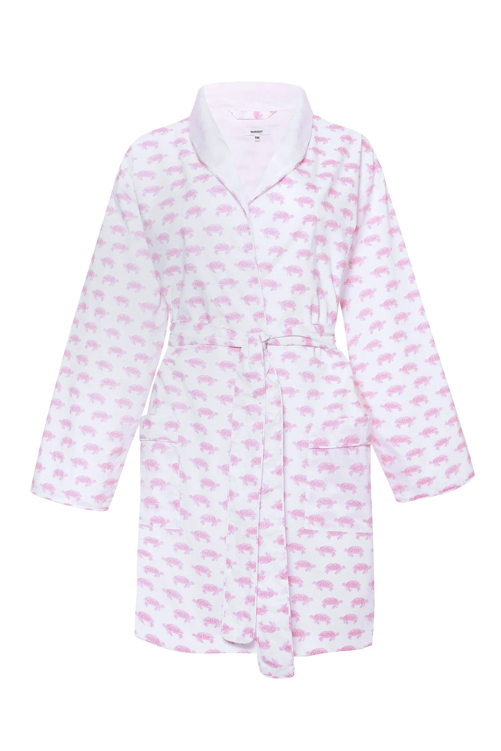 Lorient Block Print Lightweight Robe