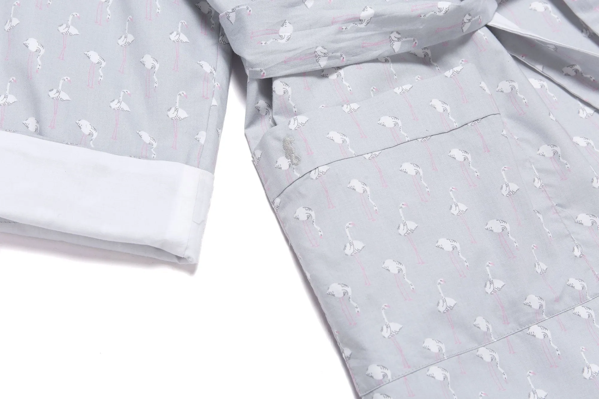 Lorient Block Print Lightweight Robe