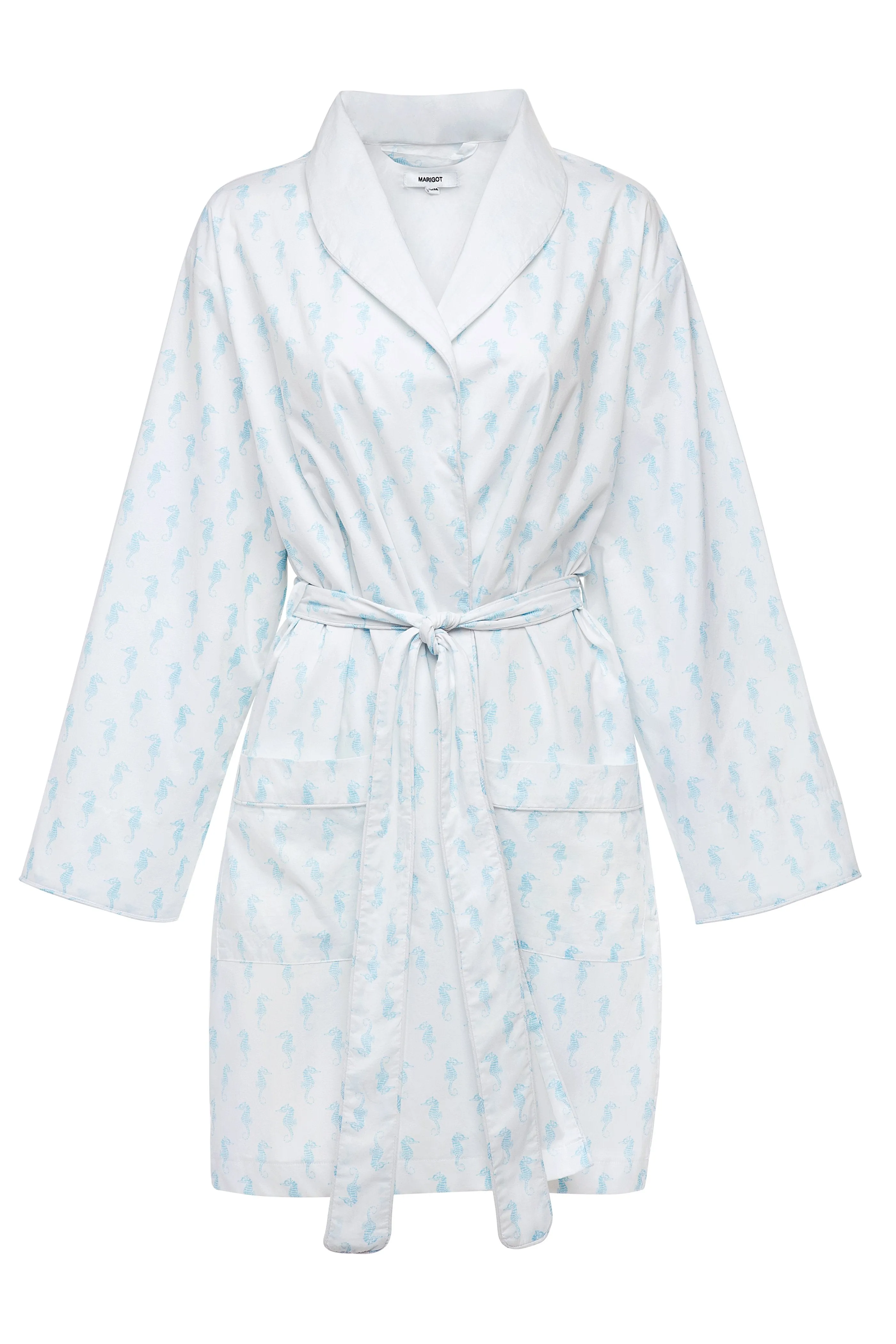Lorient Block Print Lightweight Robe