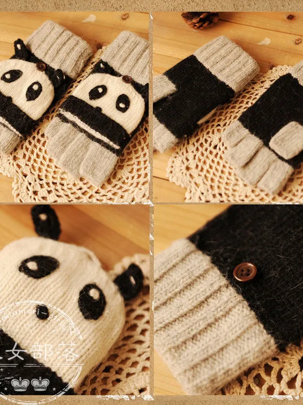 luxury little animals mittens