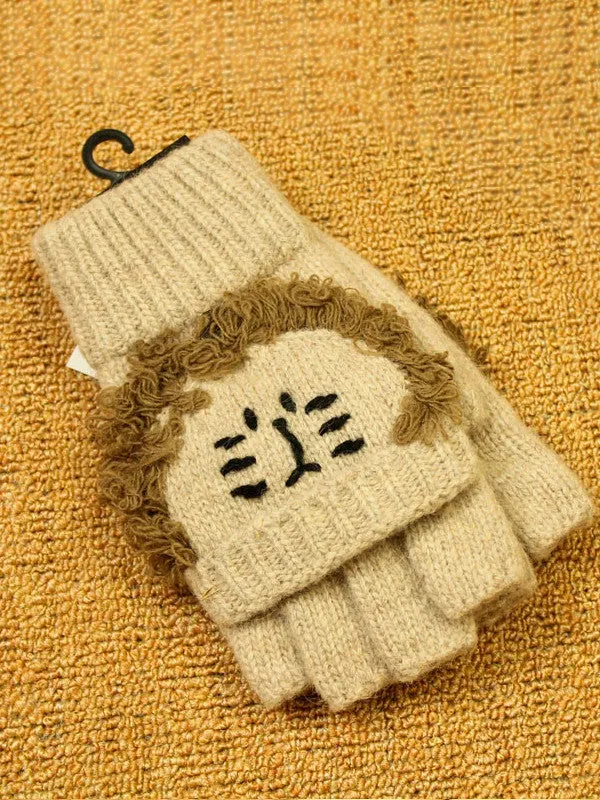 luxury little animals mittens