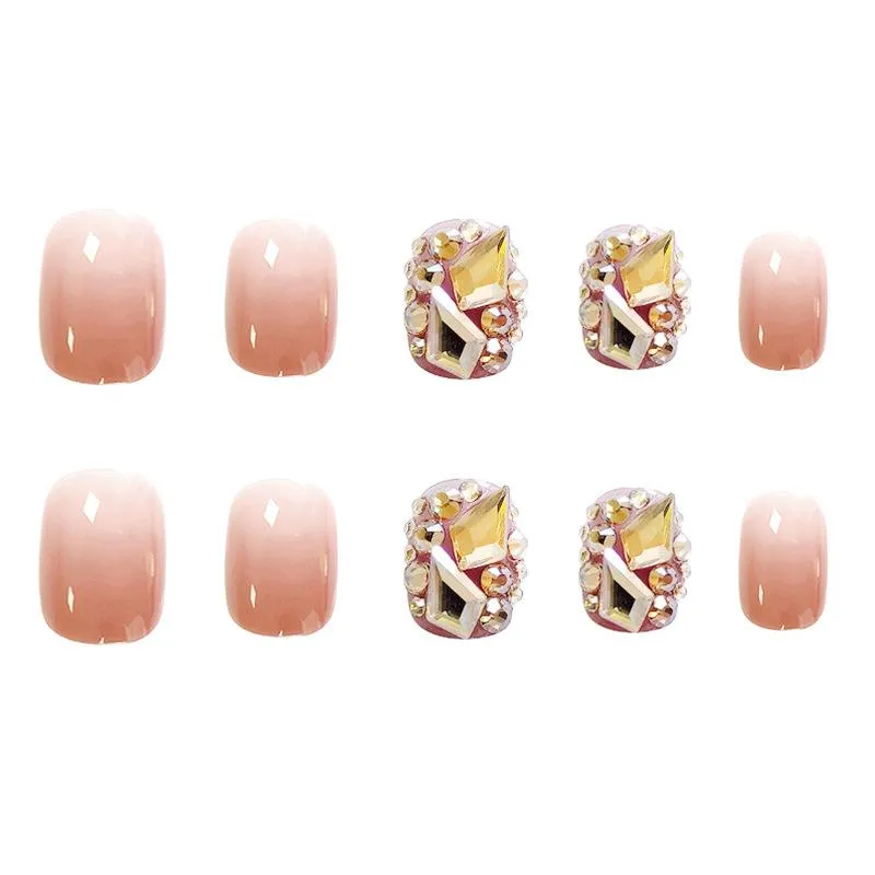 Luxury Square Cateye Pink Diamonds