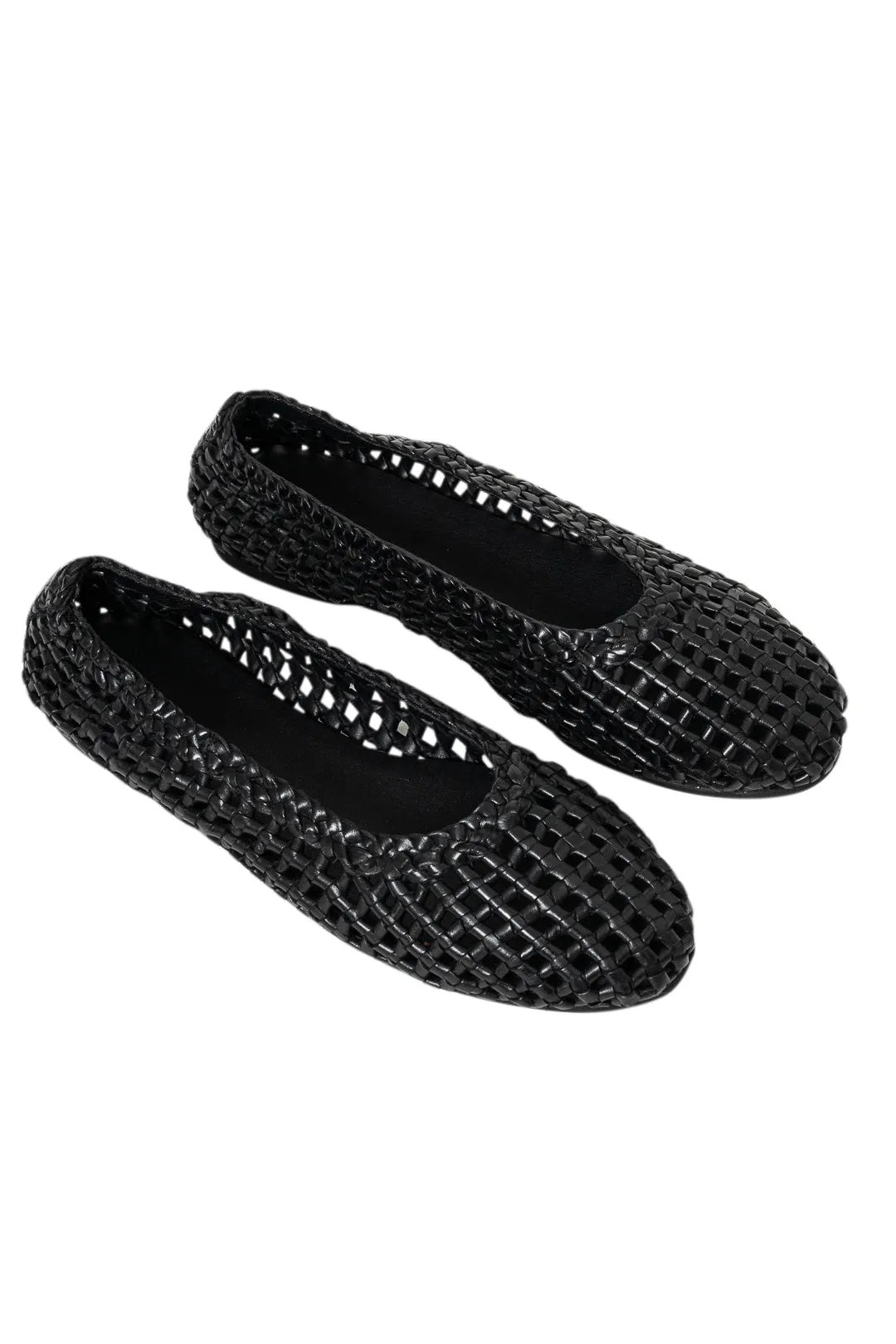 Macrame Mesh Ballet Flats