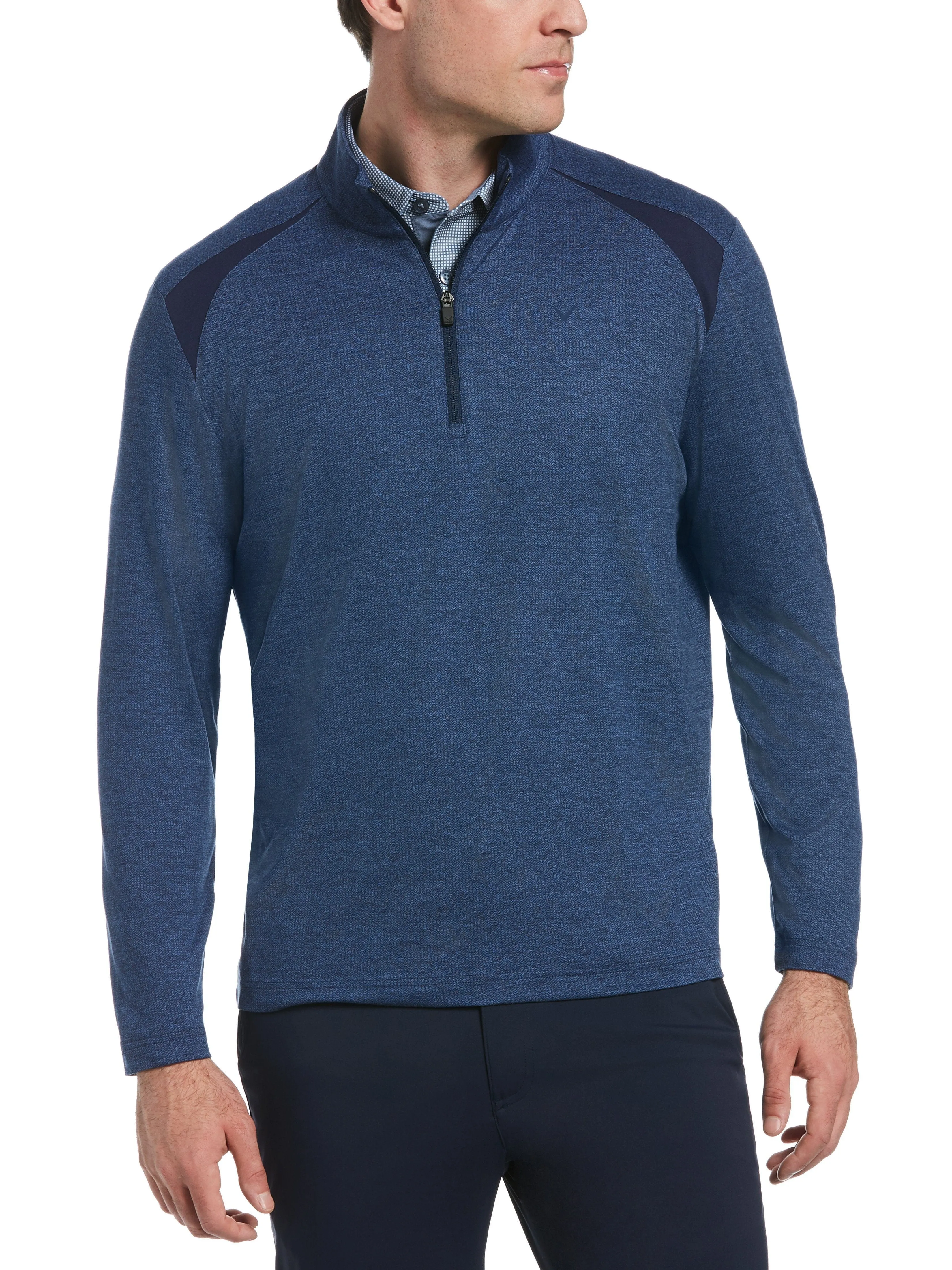 Mens Lightweight Blocked 1/4 Zip Jacket