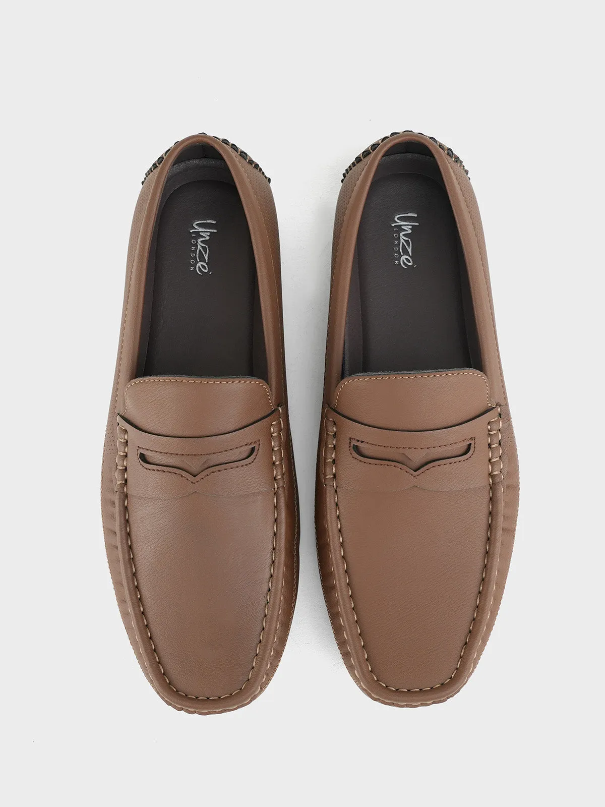 Mens "ASPIRE" Slip on Moccasin Shoes