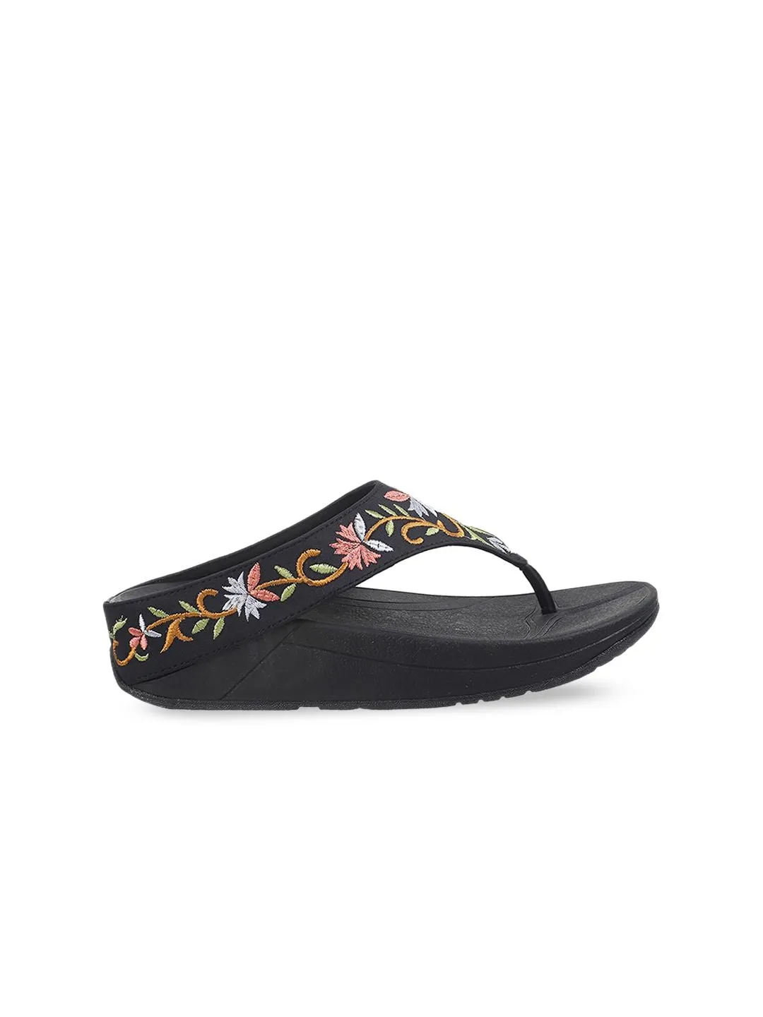 Metro Floral Embroidered Comfort Flats