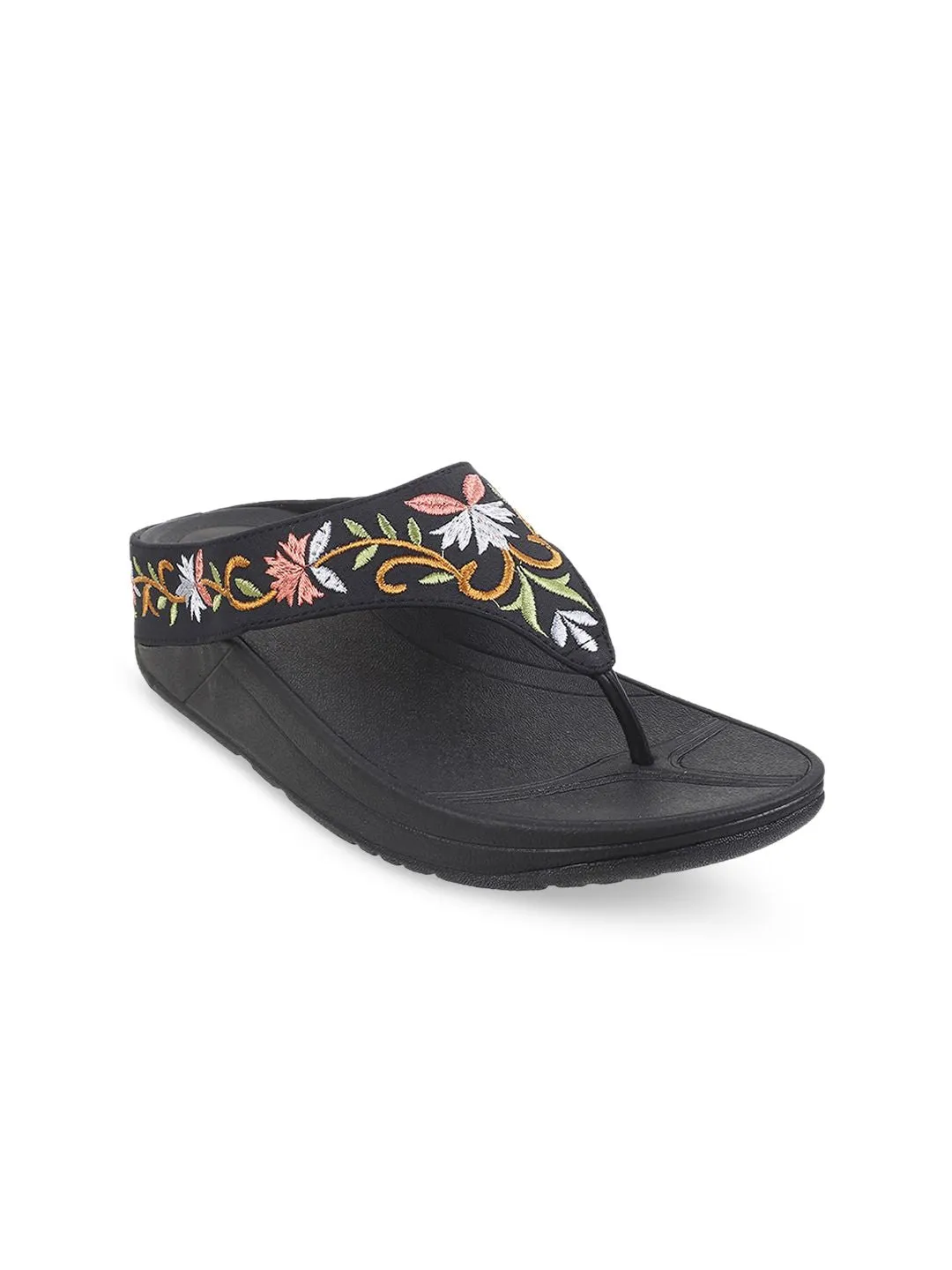 Metro Floral Embroidered Comfort Flats