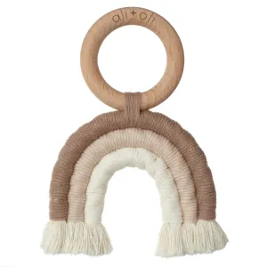 Mini-Macramé Rainbow Teething Toy