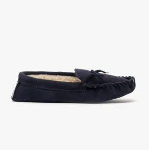 Mokkers JAKE Mens Suede Moccasins Navy