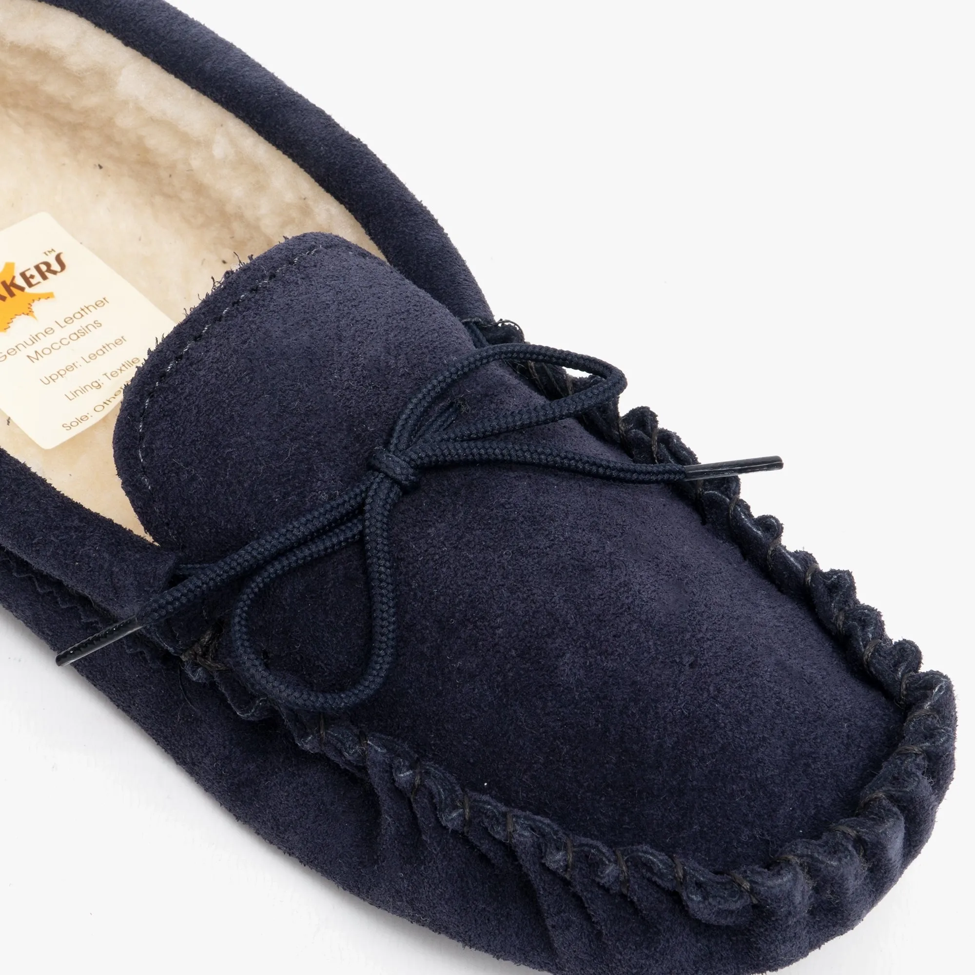 Mokkers JAKE Mens Suede Moccasins Navy