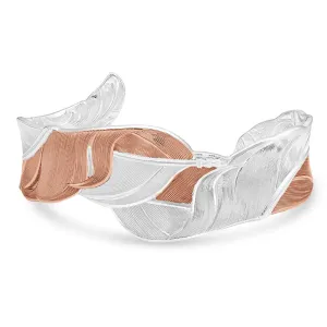 Montana  Twisted Rose Feather Cuff Bracelet