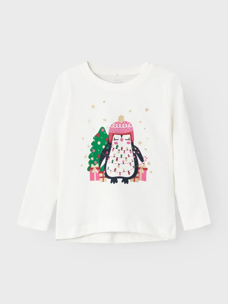 NAME IT | Mini Girl Christmas Long Sleeved Top