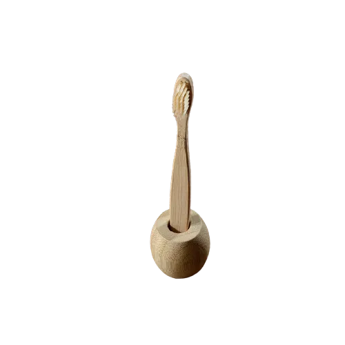 Natural Bamboo Toothbrush Stand
