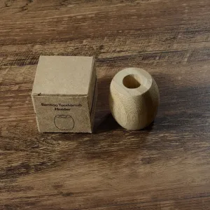 Natural Bamboo Toothbrush Stand
