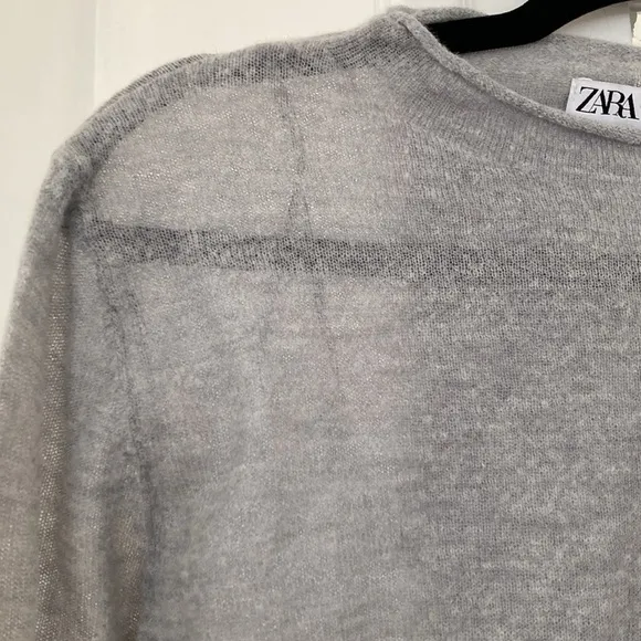 NWOT Zara Alpaca-Wool Blend Lightweight Knit Sweater