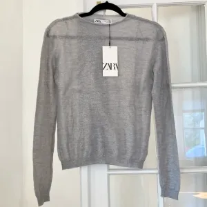 NWOT Zara Alpaca-Wool Blend Lightweight Knit Sweater