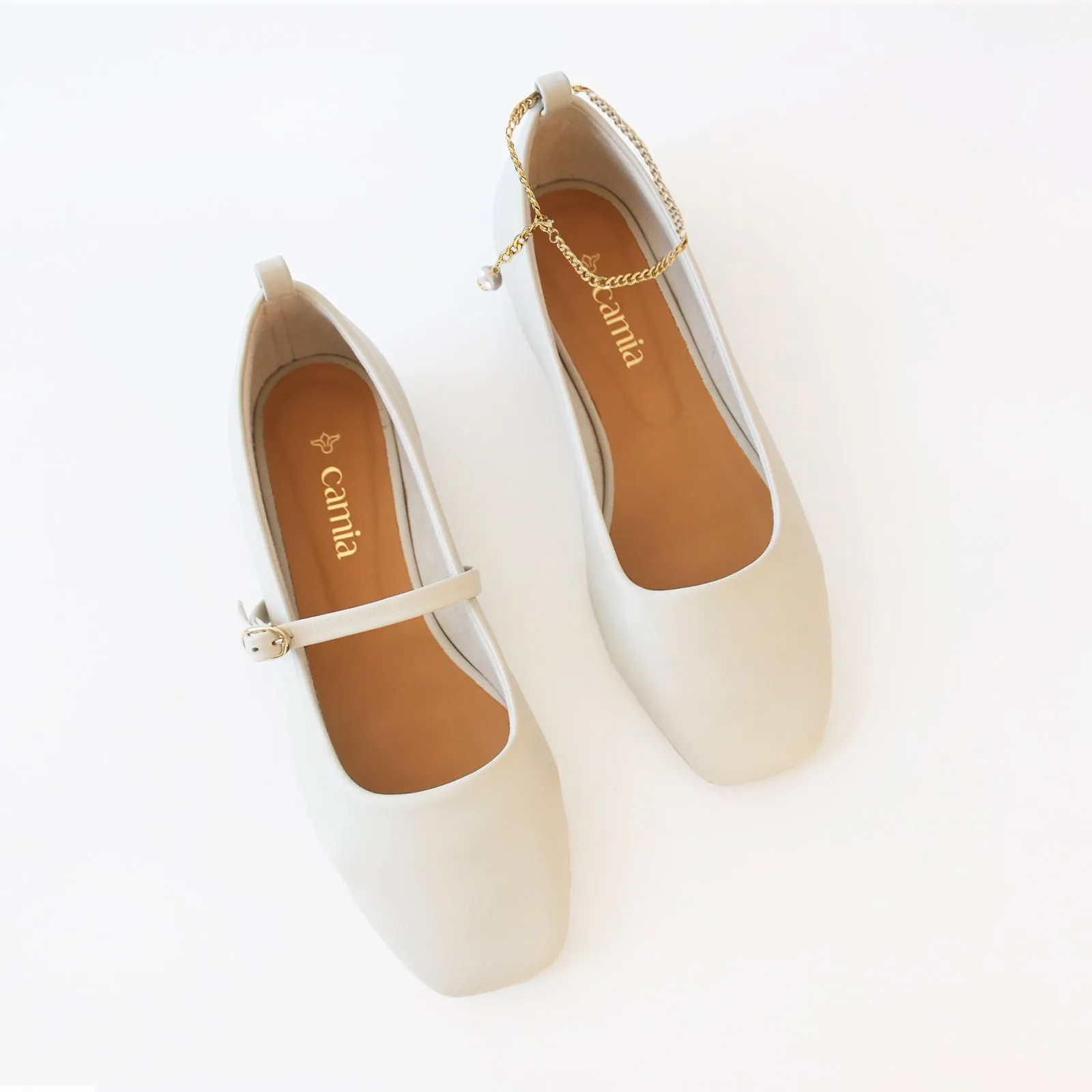 Off White Ballet Swap Golden Anklets