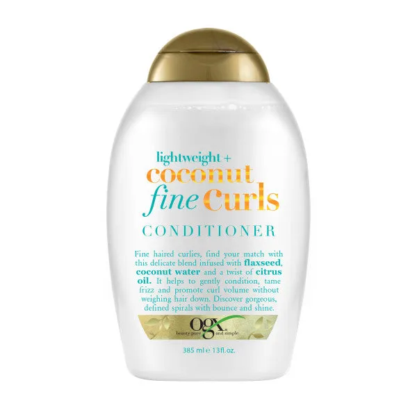 OGX Lightweight   Coconut Fine Curls Conditioner