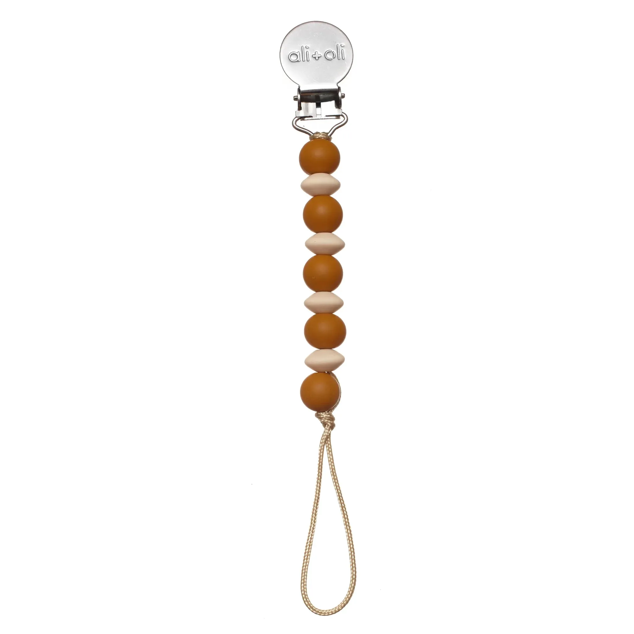 Pacifier Clip - Ochre