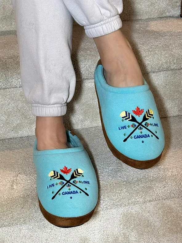 Paddle Life Canada Moccasin Slippers