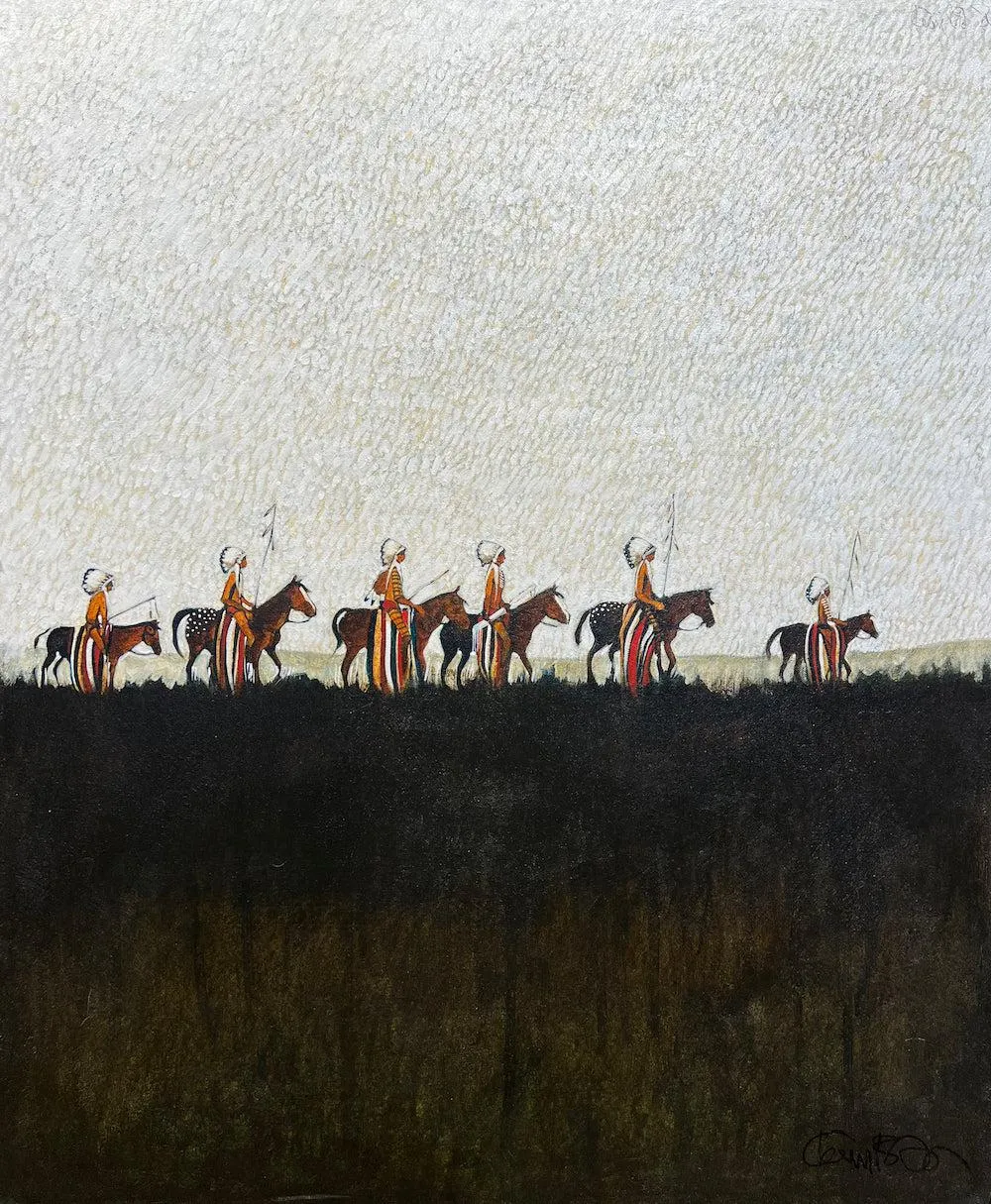 Parade of Indian Chiefs on Their Mounts