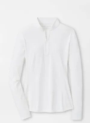 Peter Millar Womens Lightweight Sun Shirt - WHITE