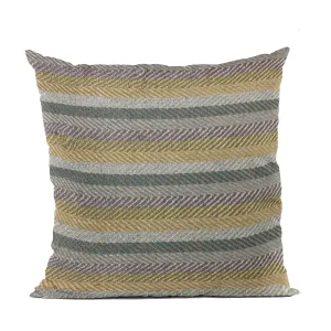 Plutus Blue Tracks Stripe Luxury Throw Pillow