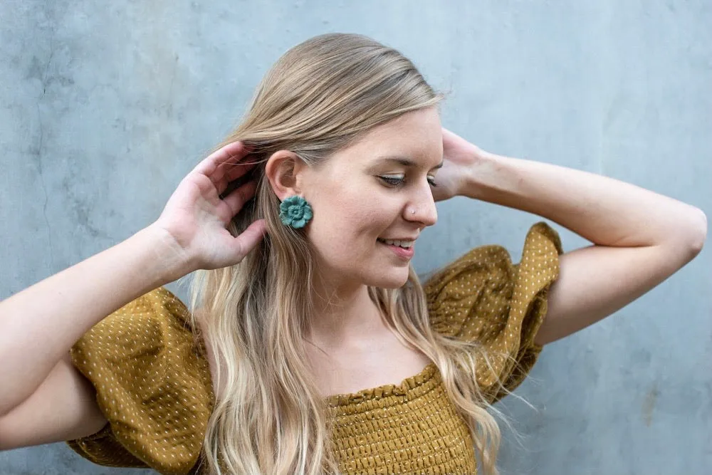 Poppy Flower Studs
