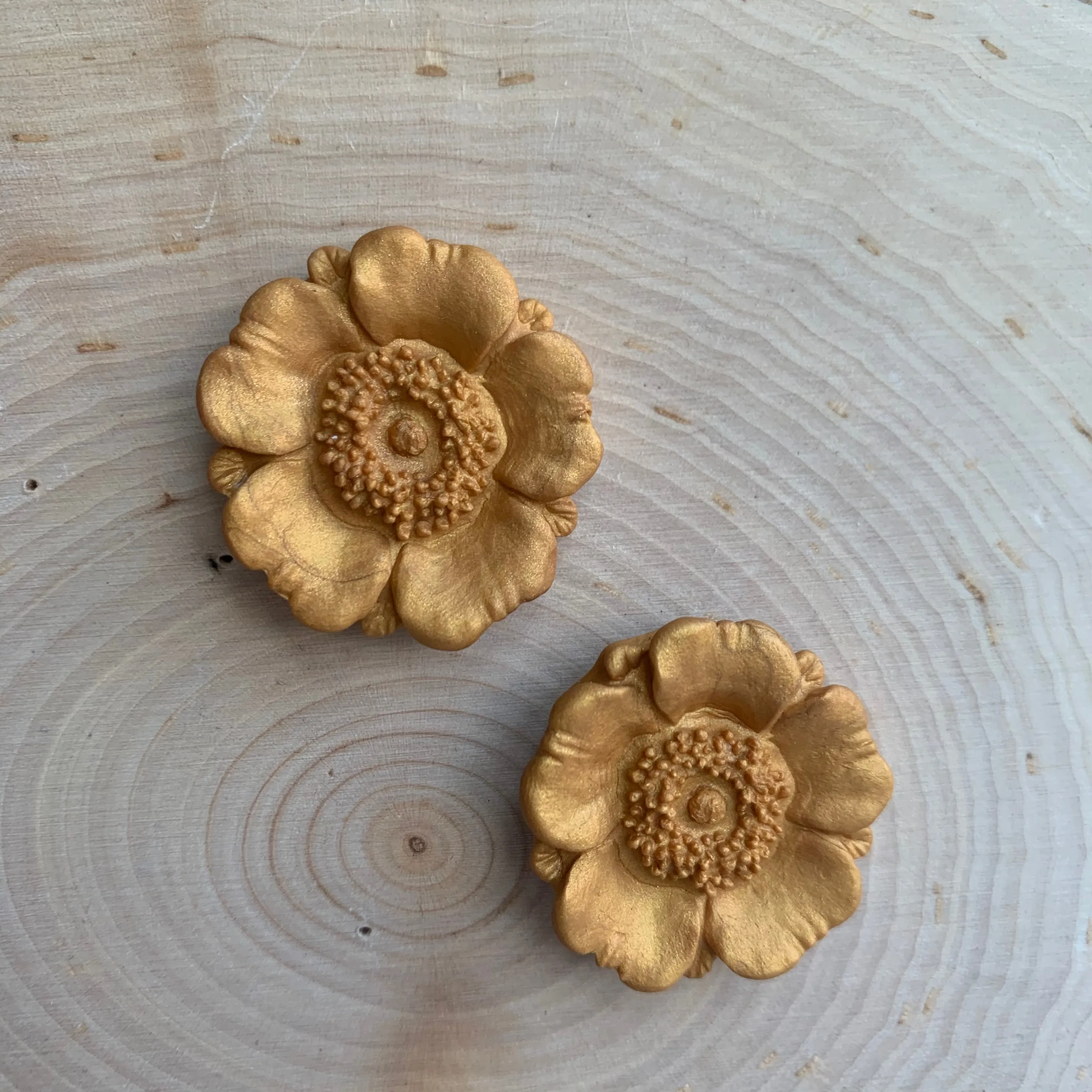 Poppy Flower Studs