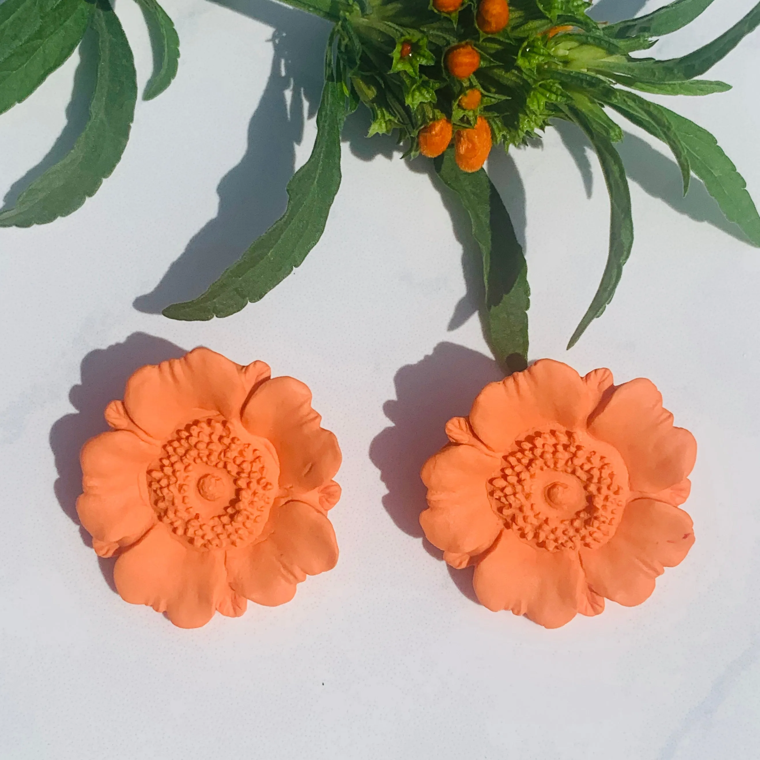 Poppy Flower Studs