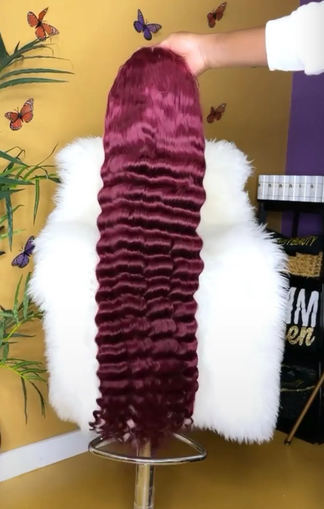 "13x6 HD LUXURY DEEP LACE FRONTAL WIGS, 99J"