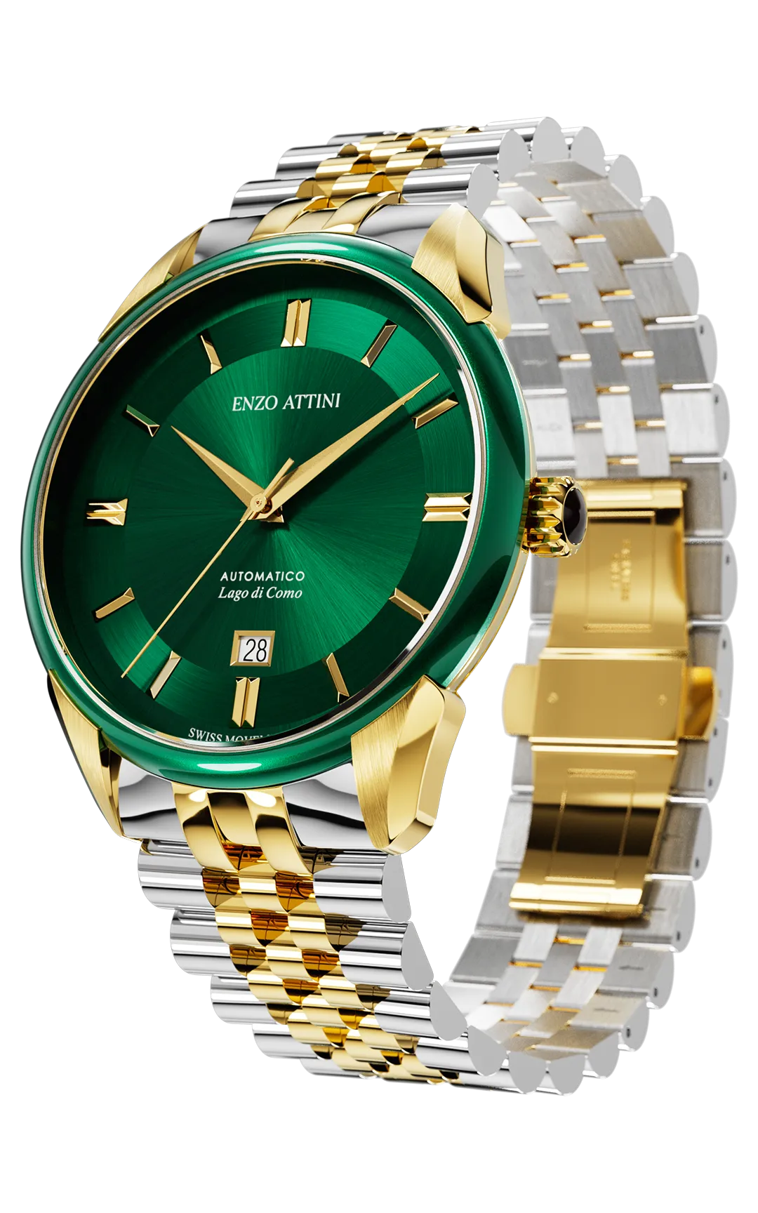 "Lago di Como" Automatic  - President Bracelet  / Swiss Movement