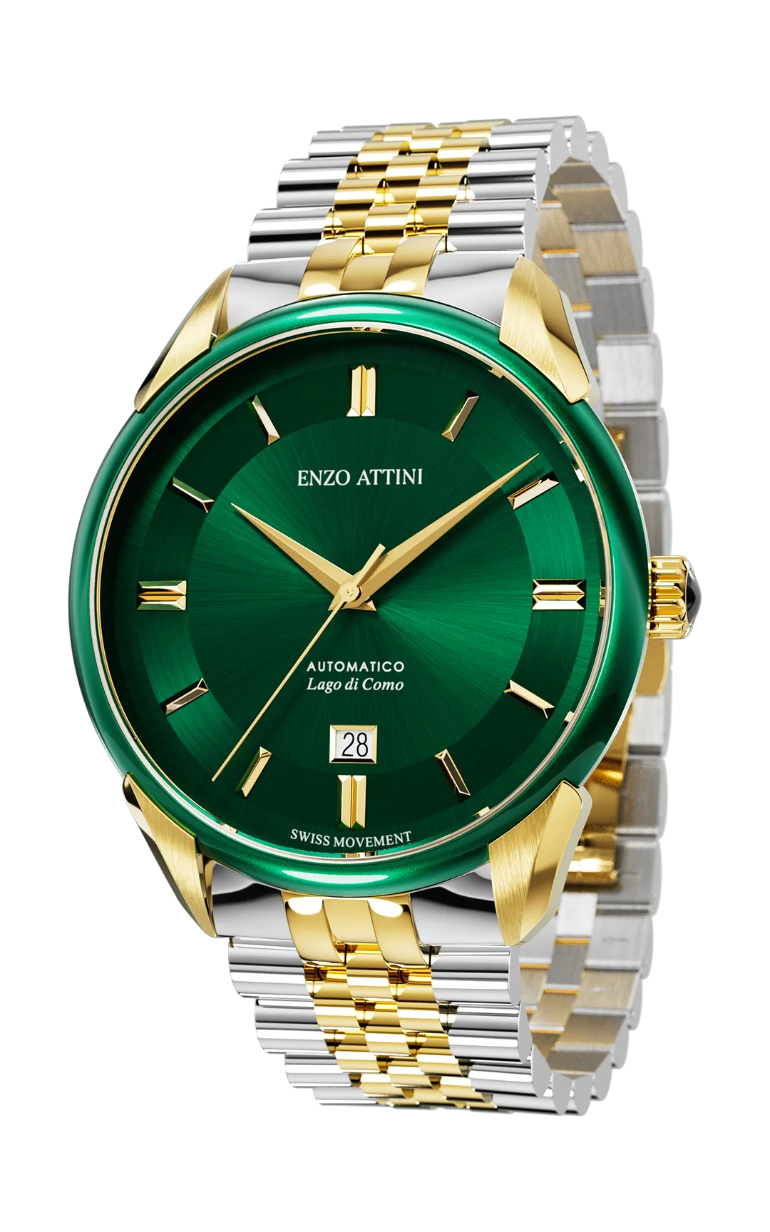 "Lago di Como" Automatic  - President Bracelet  / Swiss Movement