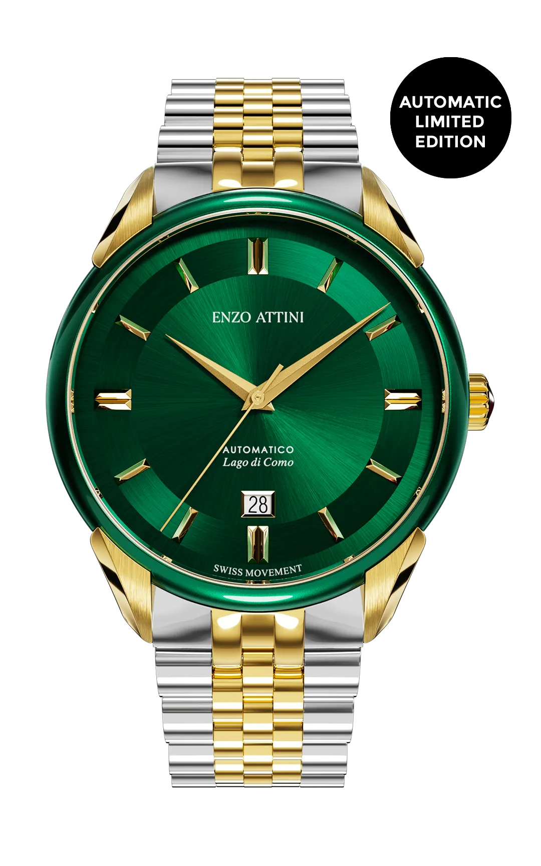 "Lago di Como" Automatic  - President Bracelet  / Swiss Movement