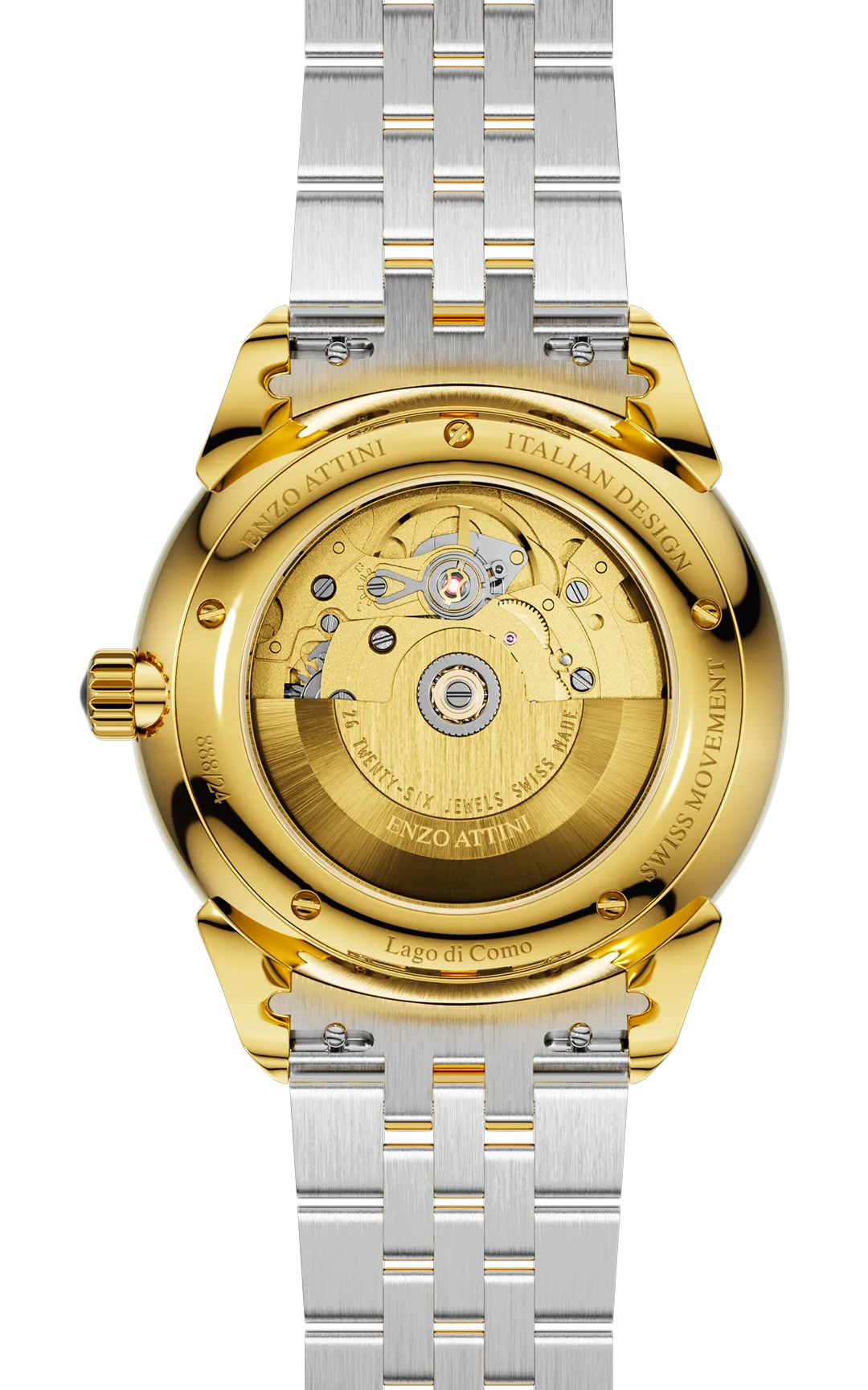 "Lago di Como" Automatic  - President Bracelet  / Swiss Movement
