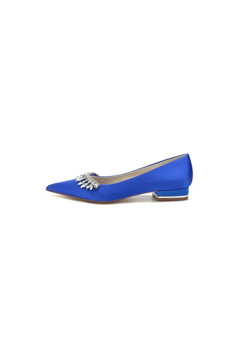 Rhinestone Cocktail Pointed Toe Flats