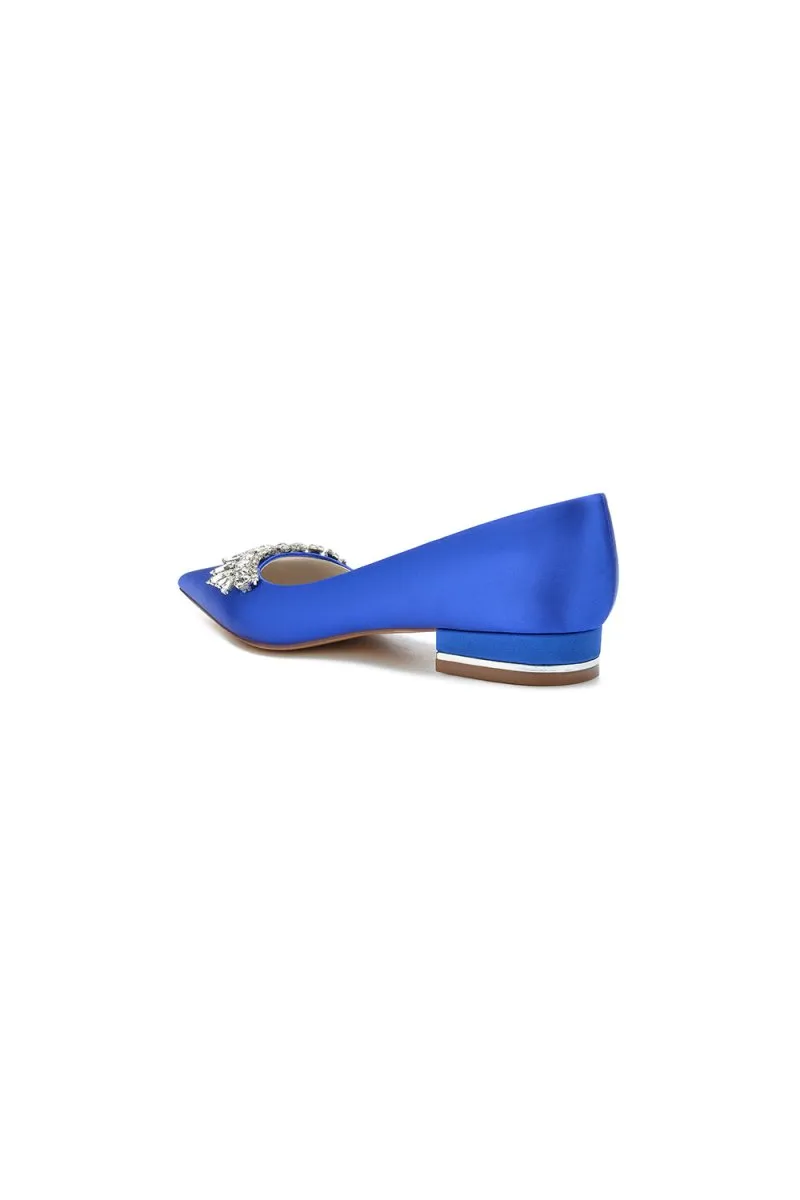 Rhinestone Cocktail Pointed Toe Flats