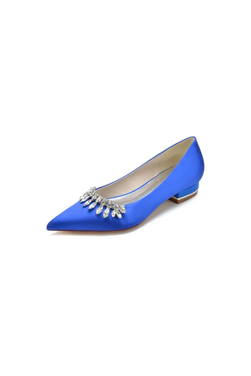Rhinestone Cocktail Pointed Toe Flats