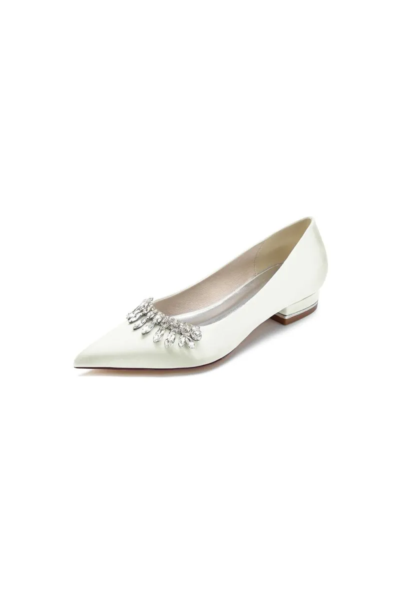 Rhinestone Cocktail Pointed Toe Flats