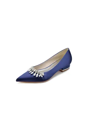 Rhinestone Cocktail Pointed Toe Flats