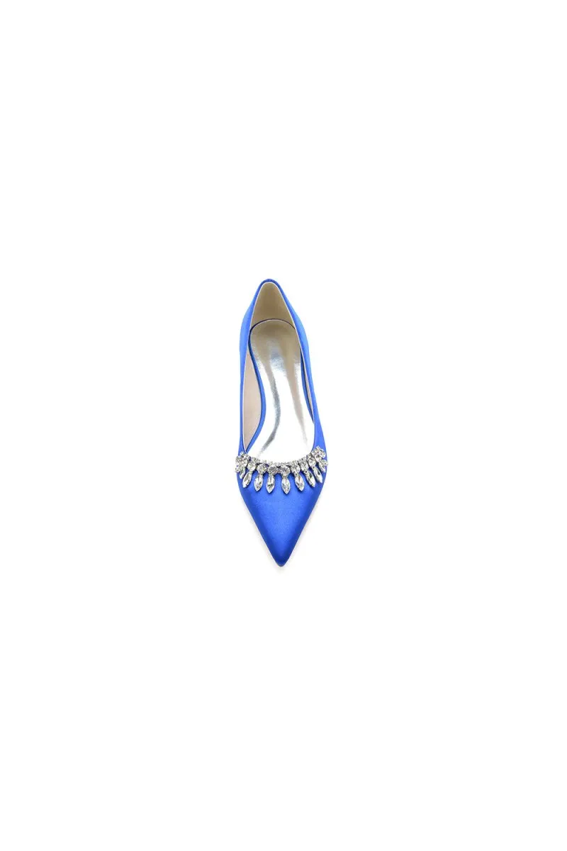 Rhinestone Cocktail Pointed Toe Flats