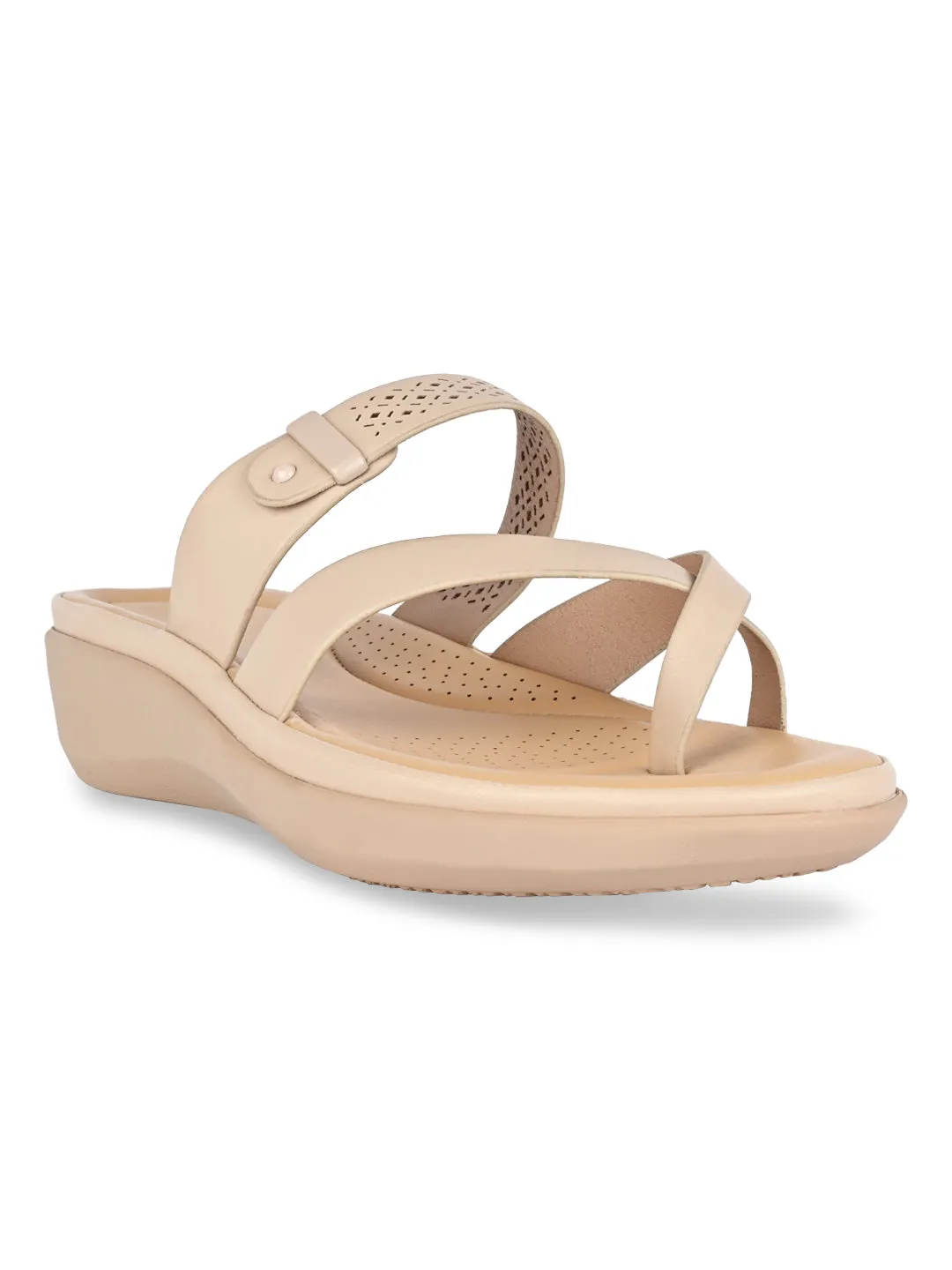 Rocia By Regal Beige Women Classic Laser Cut Flats