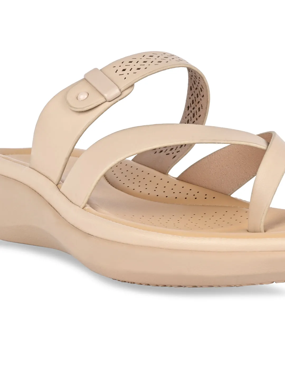 Rocia By Regal Beige Women Classic Laser Cut Flats
